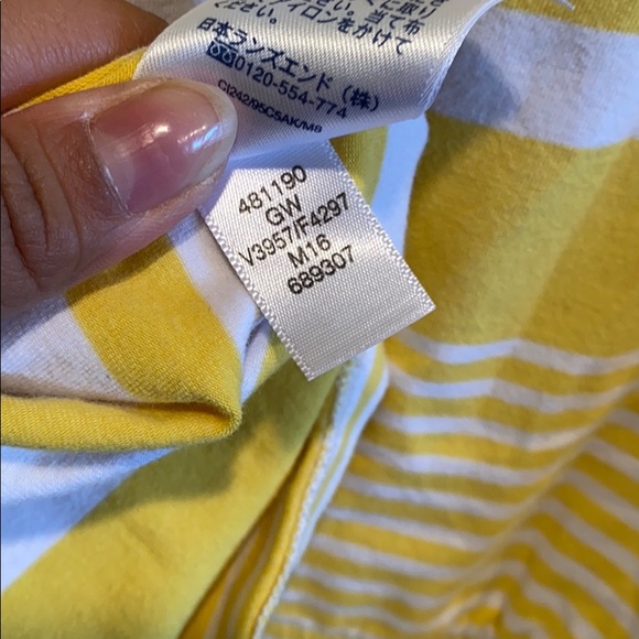 Lands End dress sz XL girls yellow white stripe - Picture 8 of 8